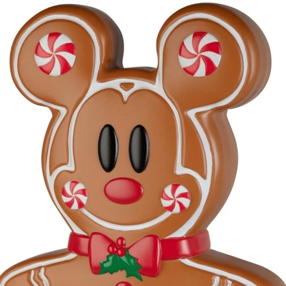 24in LED Gingerbread Mickey Mouse Blow Mold Outdoor Christmas Decor Disney - Picture 3 of 4